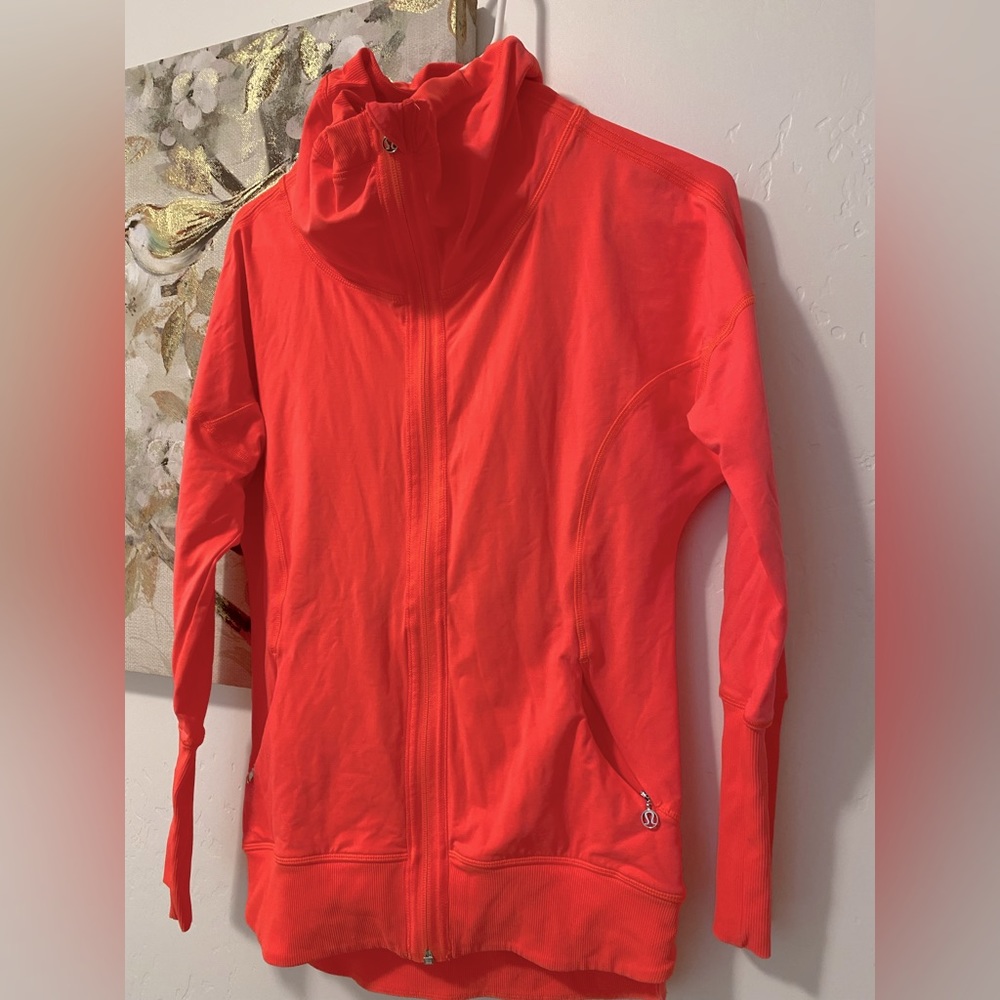 Lululemon neon coral jacket 4